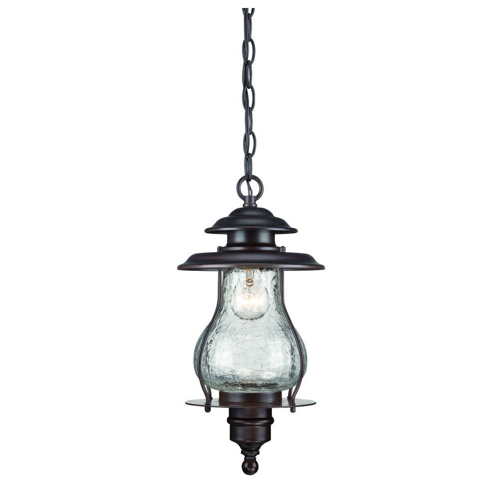 Homeroots Antique Bronze Oil Lantern Hanging Light   398024