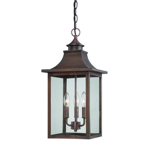 Homeroots St. Charles 3-light Acopper Patina Hanging Light   398027