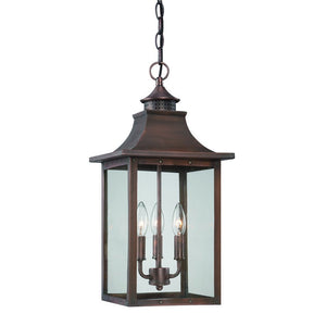 Homeroots St. Charles 3-light Acopper Patina Hanging Light   398027