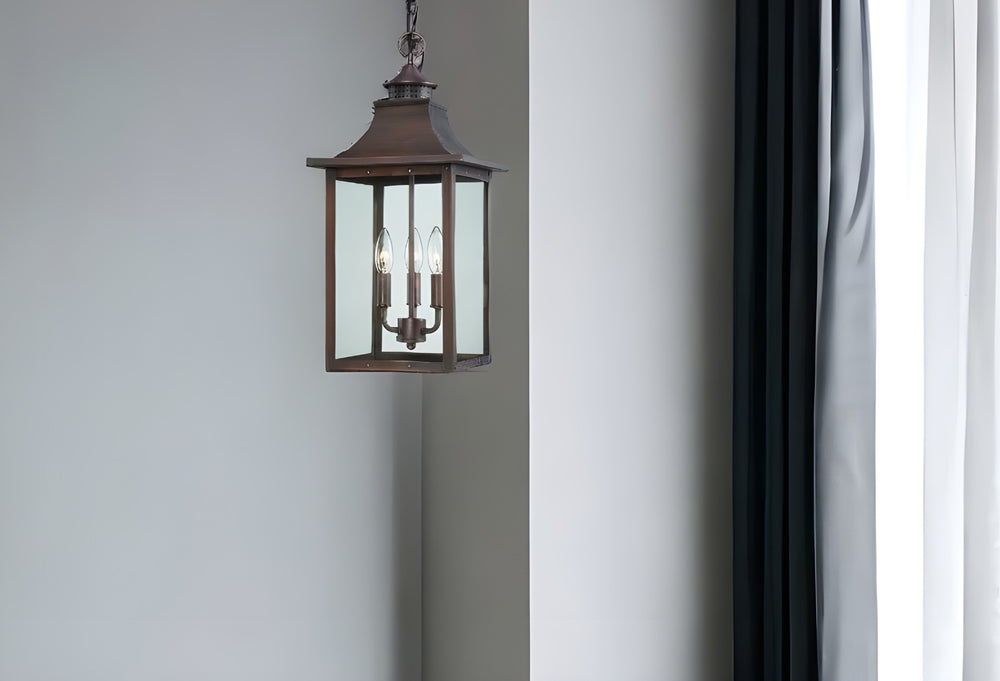Homeroots St. Charles 3-light Acopper Patina Hanging Light   398027