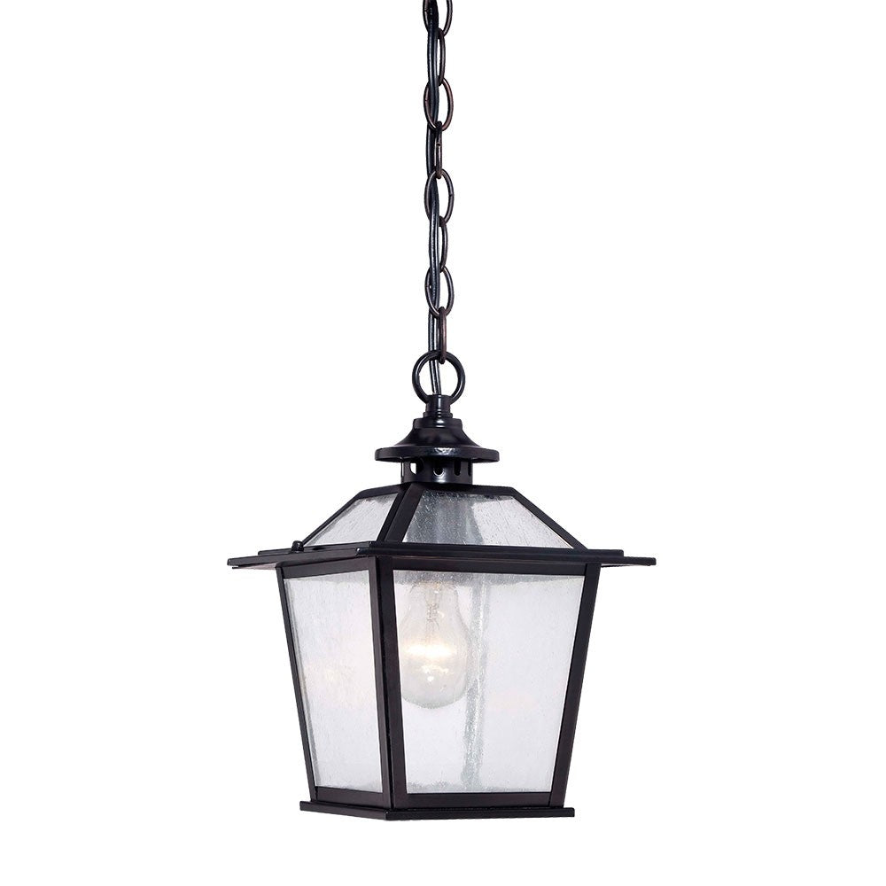 Homeroots Matte Black Terrarium Shape Hanging Light   398031