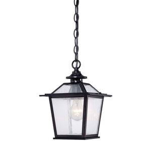 Homeroots Matte Black Terrarium Shape Hanging Light   398031