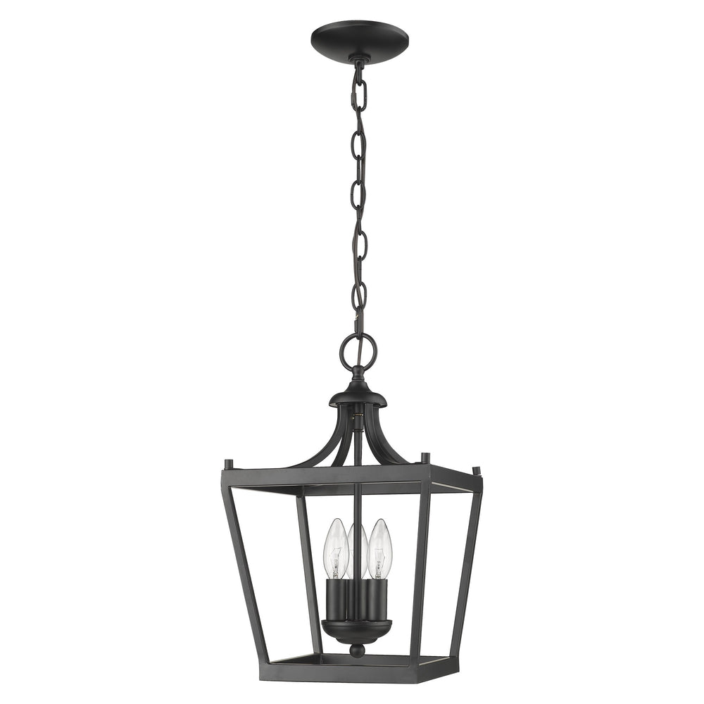 Homeroots Vintage Black Metal Tapered Hanging Light   398076