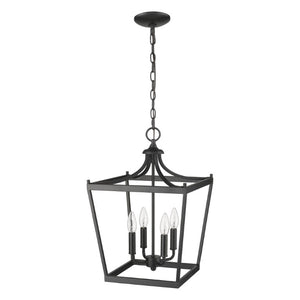 Metal Four Bulb Dimmable Flush Mount Ceiling Fixture for Modern Living and Dining Rooms