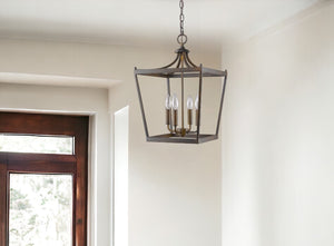 Homeroots Kennedy 4-light Oil-rubbed Bronze Pendant   398080