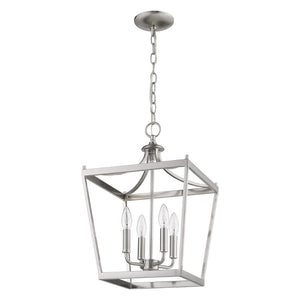 Metal Four Bulb Dimmable Flush Mount Ceiling Fixture for Modern Living and Dining Rooms