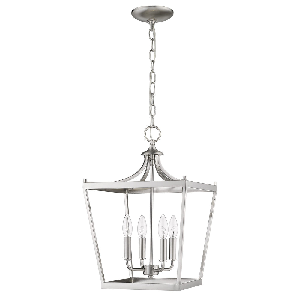 Homeroots Kennedy 4-light Satin Nickel Pendant   398081