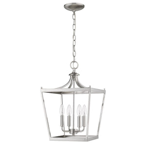 Homeroots Kennedy 4-light Satin Nickel Pendant   398081