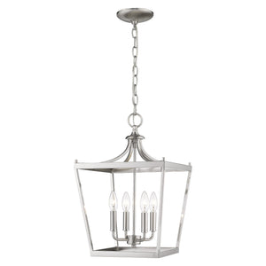 Homeroots Kennedy 4-light Satin Nickel Pendant   398081