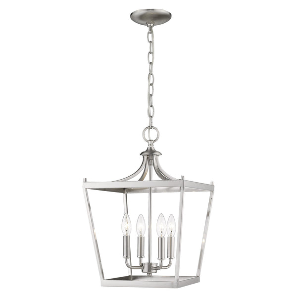 Homeroots Kennedy 4-light Satin Nickel Pendant   398081