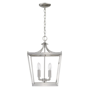 Homeroots Kennedy 4-light Satin Nickel Pendant   398081