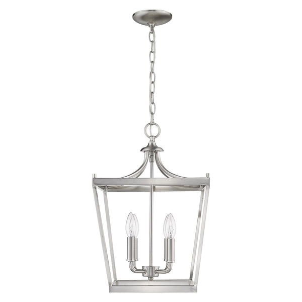 Homeroots Kennedy 4-light Satin Nickel Pendant   398081