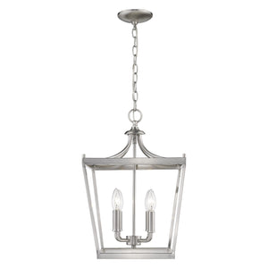 Homeroots Kennedy 4-light Satin Nickel Pendant   398081
