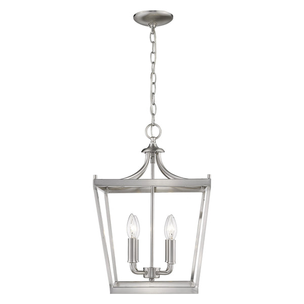 Homeroots Kennedy 4-light Satin Nickel Pendant   398081