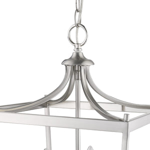 Homeroots Kennedy 4-light Satin Nickel Pendant   398081