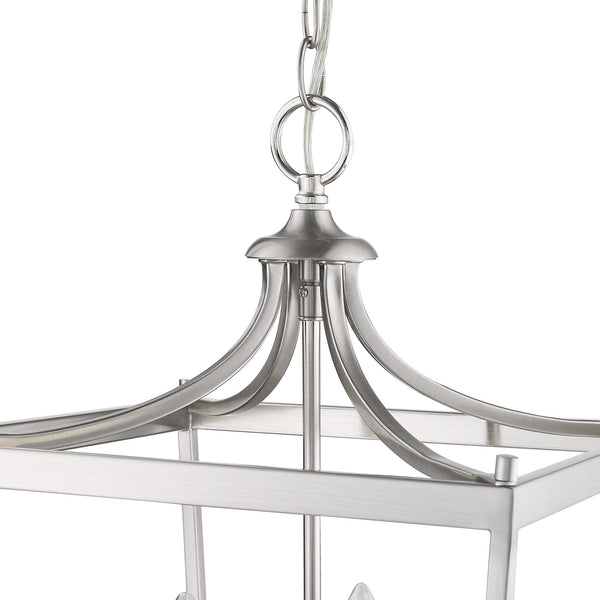 Homeroots Kennedy 4-light Satin Nickel Pendant   398081