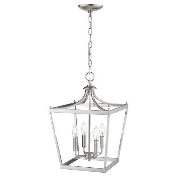 Homeroots Kennedy 4-light Satin Nickel Pendant   398081