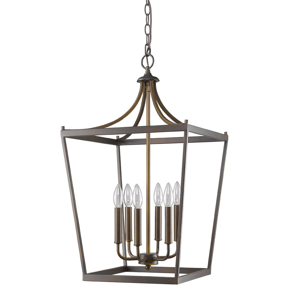 Homeroots Kennedy 6-light Oil-rubbed Bronze Foyer Pendant   398083