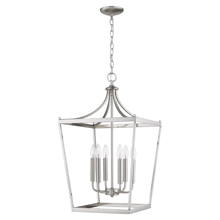 HomeRoots I Need to Create a Common Title for a Metal Six-light Dimmable Ceiling Light That Avoids Mentioning Brown or Silver. Silver 398084
