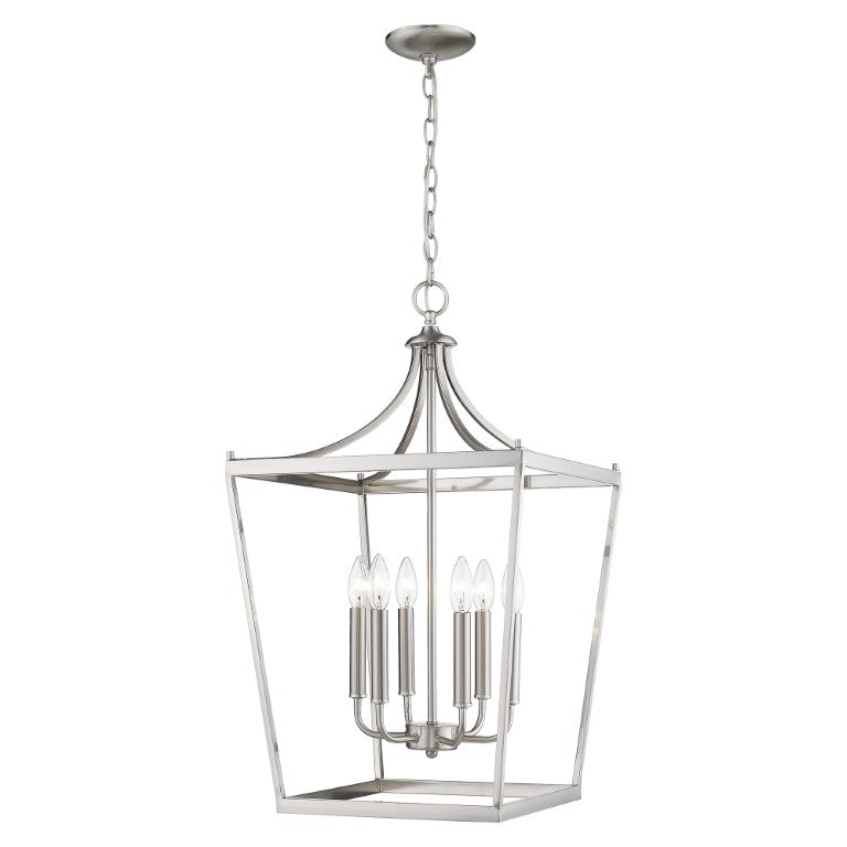 HomeRoots I Need to Create a Common Title for a Metal Six-light Dimmable Ceiling Light That Avoids Mentioning Brown or Silver. Silver 398084