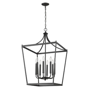 Metal Eight Bulb Dimmable Chandelier for Modern Living Room and Dining Ceiling Light