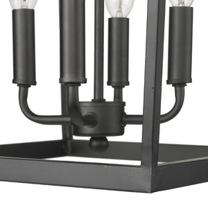 Metal Eight Bulb Dimmable Chandelier for Modern Living Room and Dining Ceiling Light