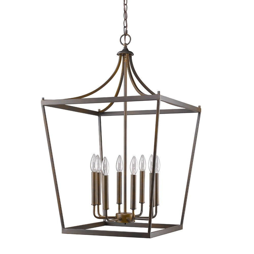 Homeroots Kennedy 8-light Oil-rubbed Bronze Foyer Pendant   398086