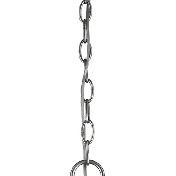 Homeroots Minimalist Silver Metal Pendant Hanging Light   398099