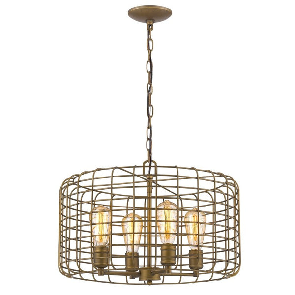 Metal Four Bulb Dimmable Flush Ceiling Light with Shades for Modern Living Spaces