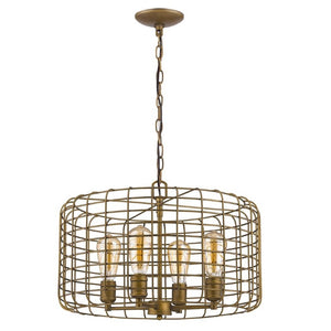 Metal Four Bulb Dimmable Flush Ceiling Light with Shades for Modern Living Spaces