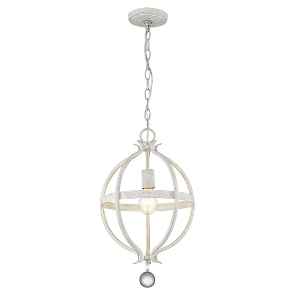 Homeroots Callie 1-light Country White Pendant   398118