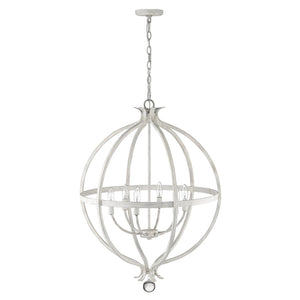 Homeroots Callie 6-light Country White Pendant   398120