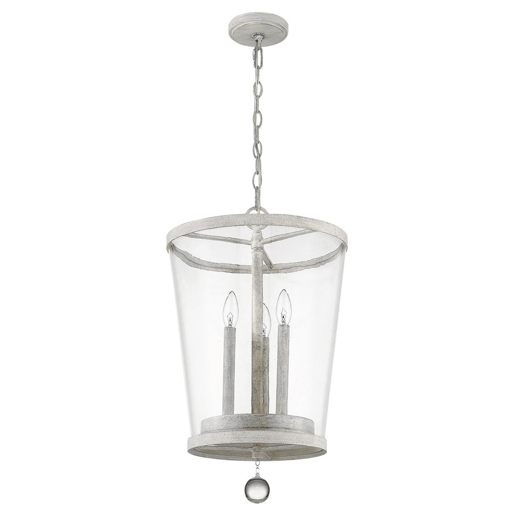Homeroots Callie 3-light Country White Foyer Pendant   398121