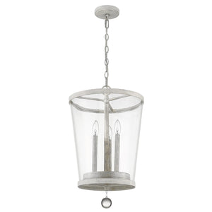 Homeroots Callie 3-light Country White Foyer Pendant   398121
