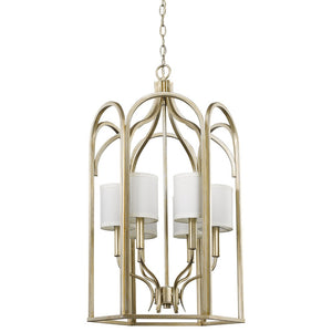 Homeroots Ellie 6-light Washed Gold Foyer Pendant   398140