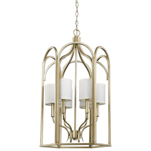Homeroots Ellie 6-light Washed Gold Foyer Pendant   398140