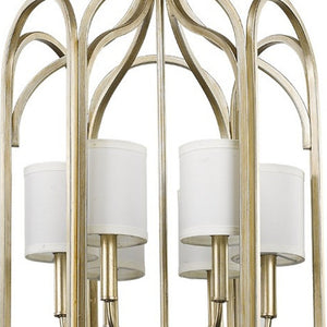 Homeroots Ellie 6-light Washed Gold Foyer Pendant   398140