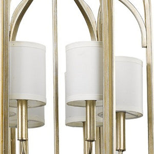 Homeroots Ellie 6-light Washed Gold Foyer Pendant   398140