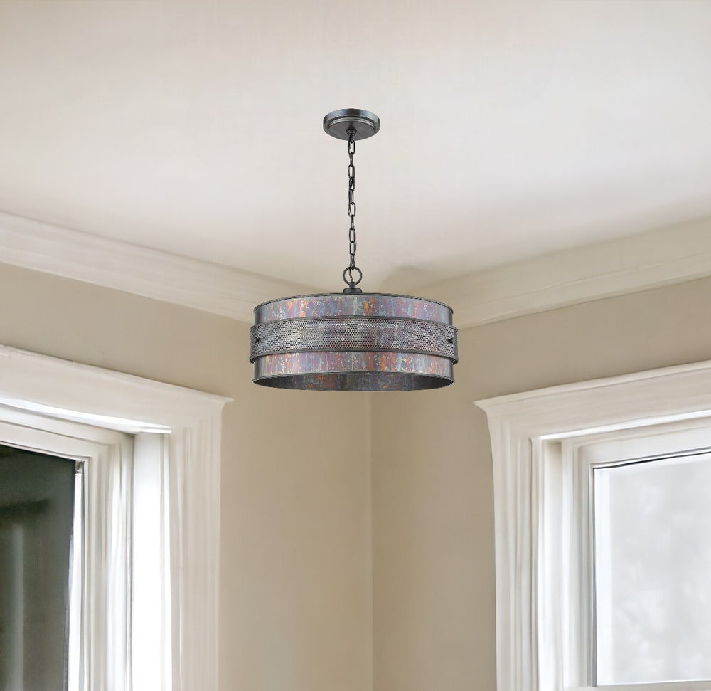 Homeroots Ryker 3-light Bronze Patina Pendant   398145