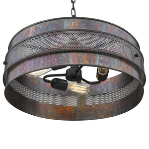 Homeroots Ryker 3-light Bronze Patina Pendant   398145