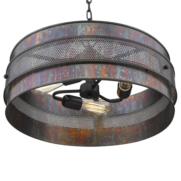 Homeroots Ryker 3-light Bronze Patina Pendant   398145