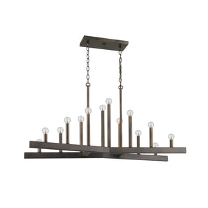 Homeroots Fallon 14-light Oil-rubbed Bronze Island Pendant   398149
