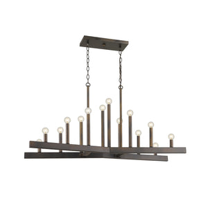 Homeroots Fallon 14-light Oil-rubbed Bronze Island Pendant   398149