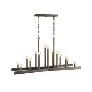 Homeroots Fallon 14-light Oil-rubbed Bronze Island Pendant   398149