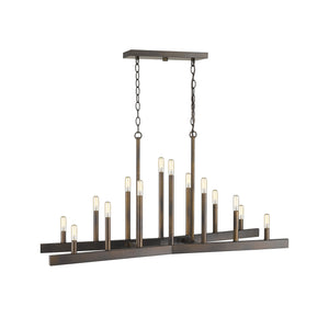 Homeroots Fallon 14-light Oil-rubbed Bronze Island Pendant   398149