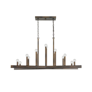 Homeroots Fallon 14-light Oil-rubbed Bronze Island Pendant   398149