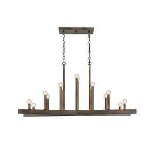 Homeroots Fallon 14-light Oil-rubbed Bronze Island Pendant   398149