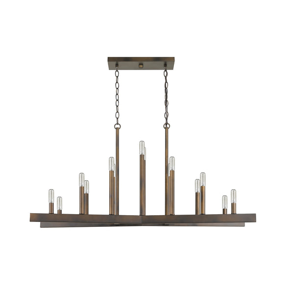 Homeroots Fallon 14-light Oil-rubbed Bronze Island Pendant   398149