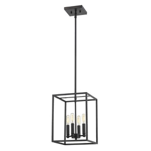 Metal Four Bulb Dimmable Flush Mount Ceiling Fixture for Modern Living and Dining Rooms