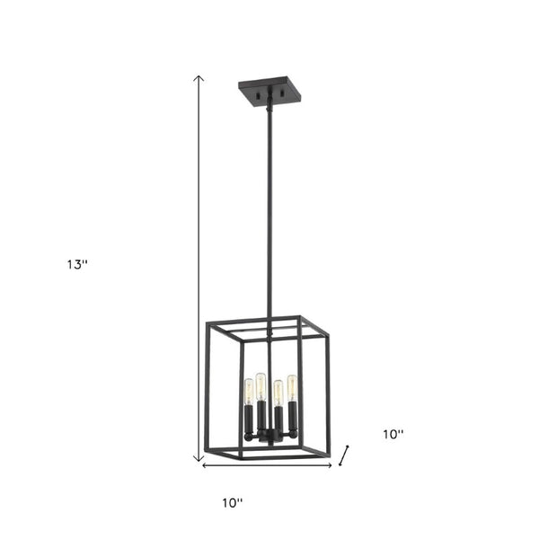 Metal Four Bulb Dimmable Flush Mount Ceiling Fixture for Modern Living and Dining Rooms